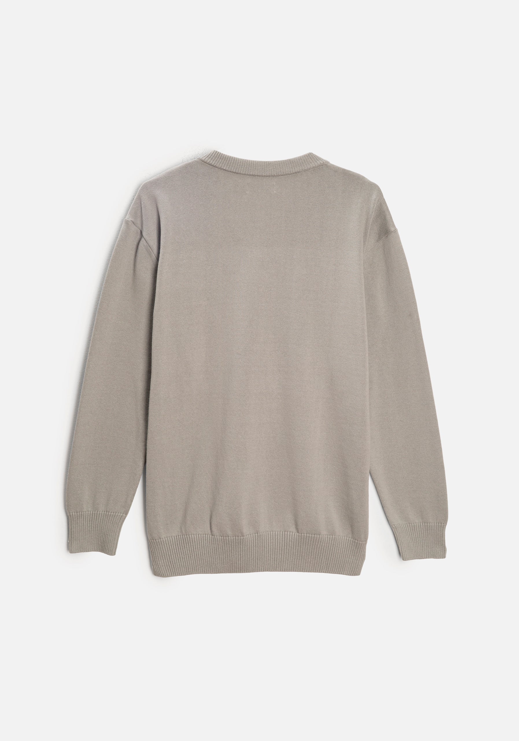 Sweater H Newark Cuello V Gris Osc