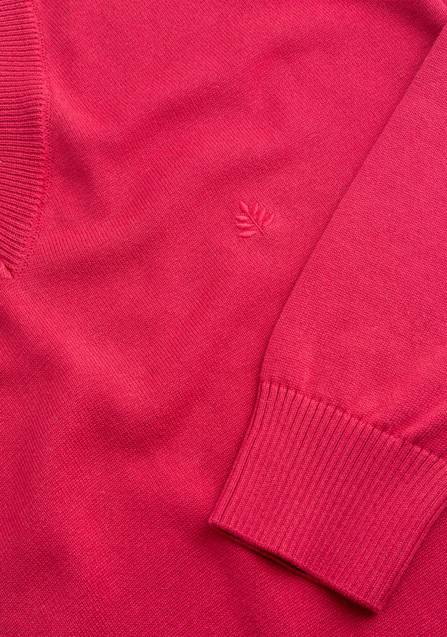 Sweater H Newark Cuello V Rojo Cereza