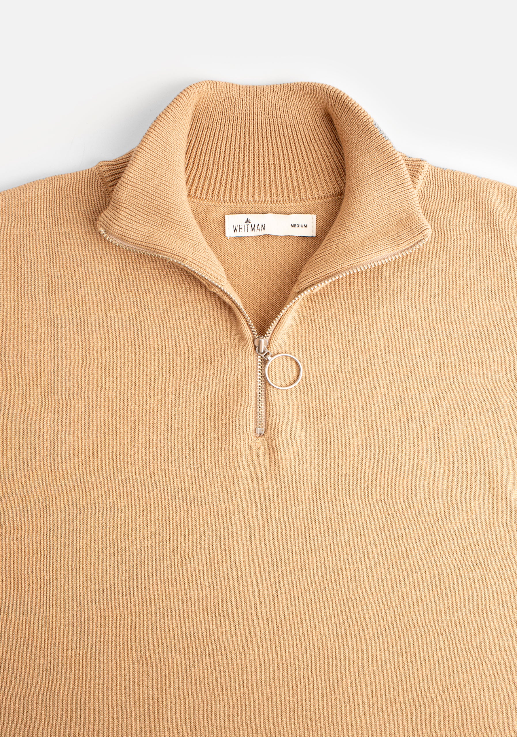 Sweater H Prescolt Half Zip Beige