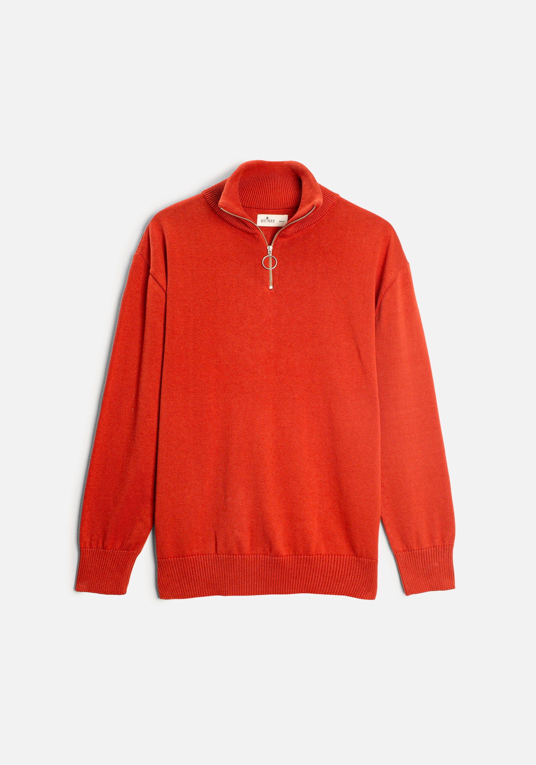 Sweater H Prescolt Half Zip Terracota