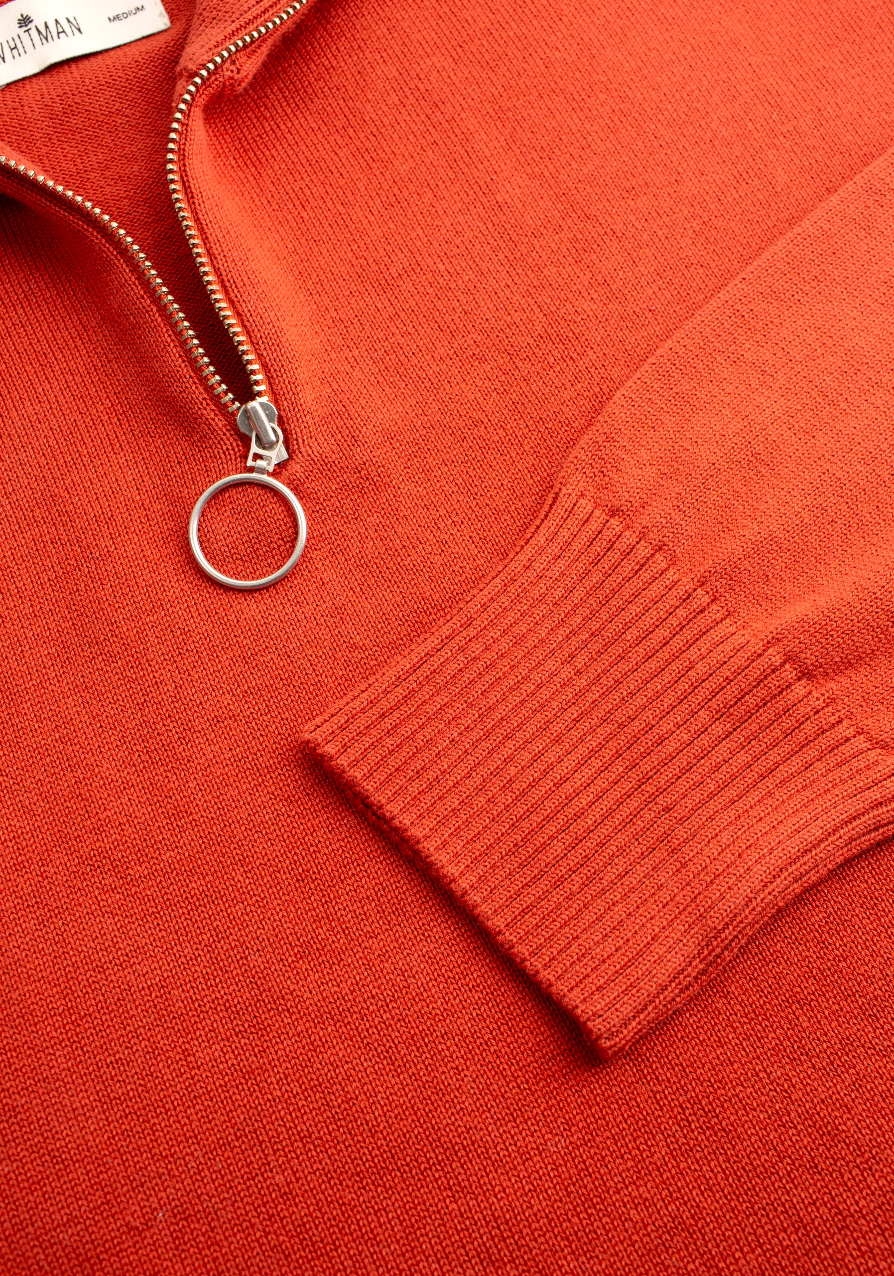 Sweater H Prescolt Half Zip Terracota
