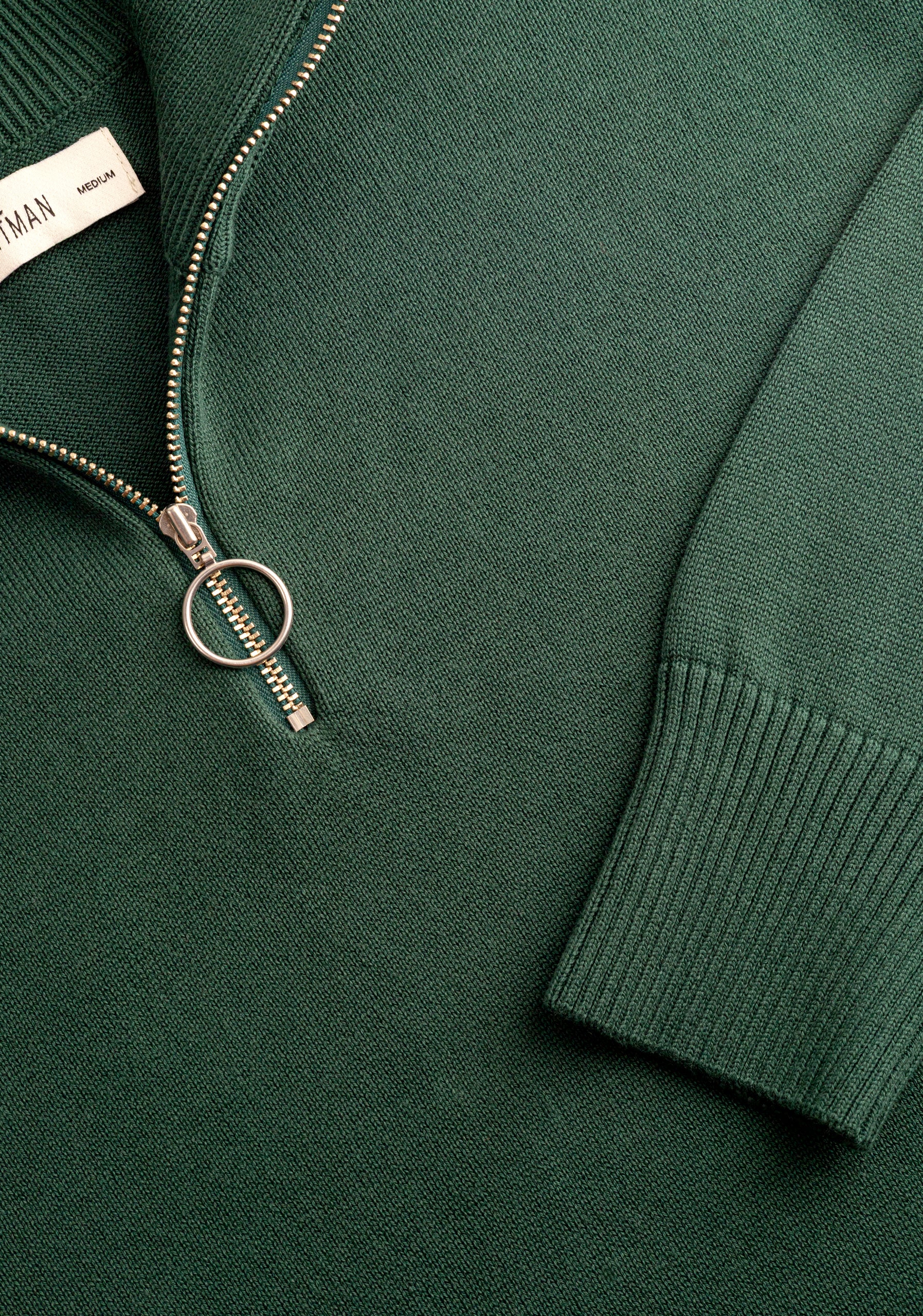 Sweater H Prescolt Half Zip Verde Osc