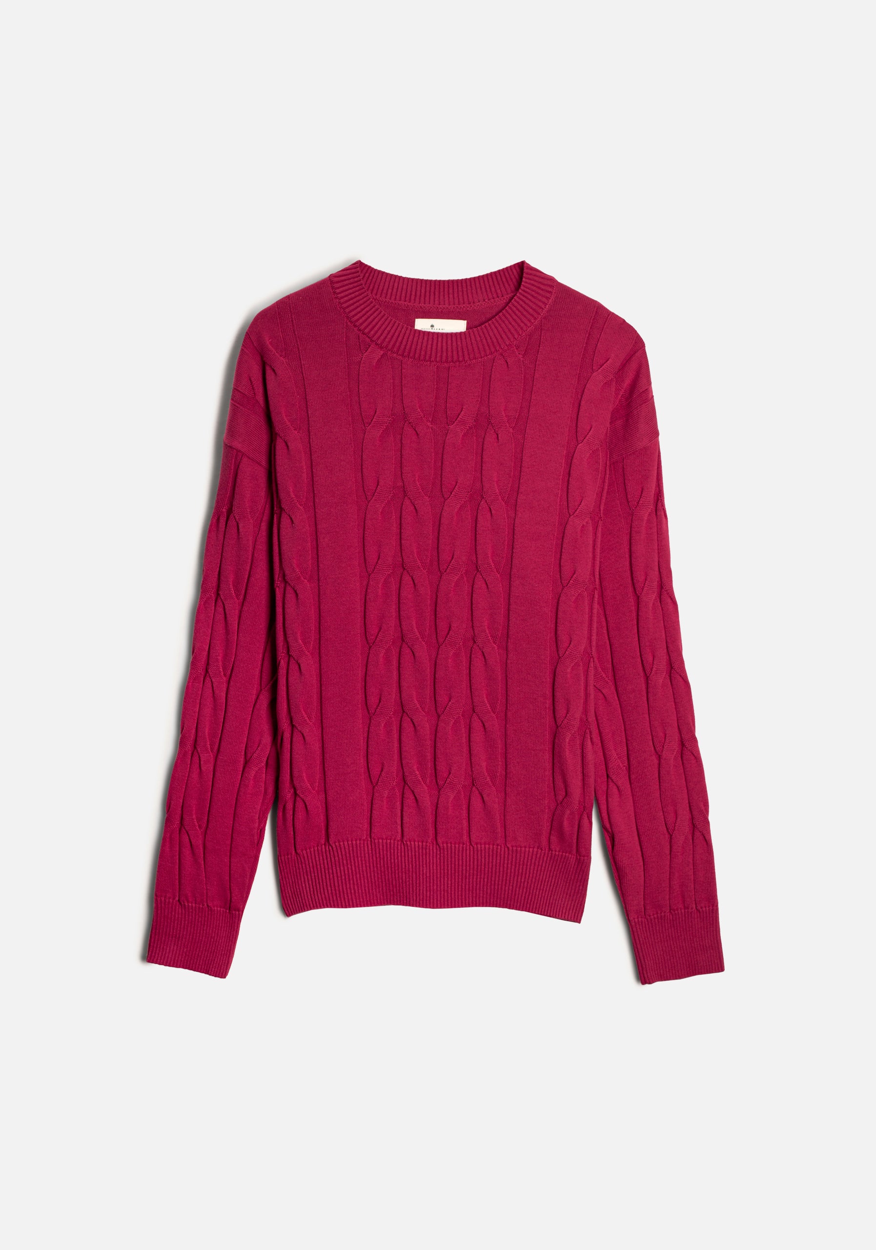 Sweater M Kanzas Trenzado Cereza