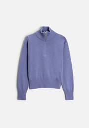 Sweater M Nashville Half Zip Azul Medio