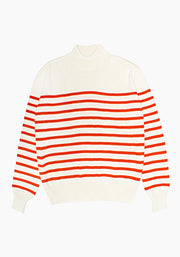 Sweater Virginia Hueso / Naranja