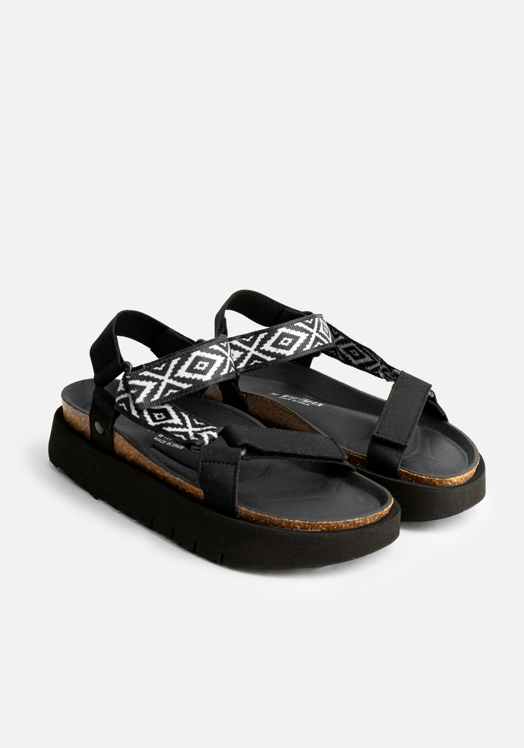 Sandalia Bruni Negro - Marfil