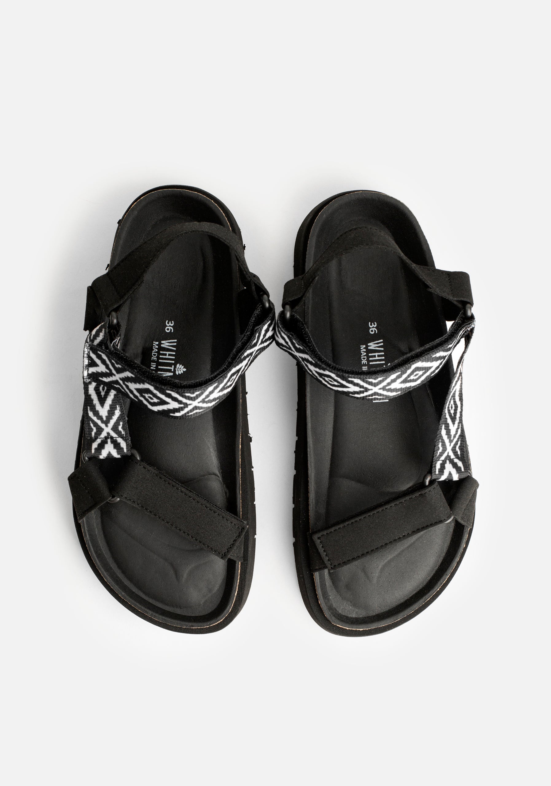 Sandalia Bruni Negro - Marfil