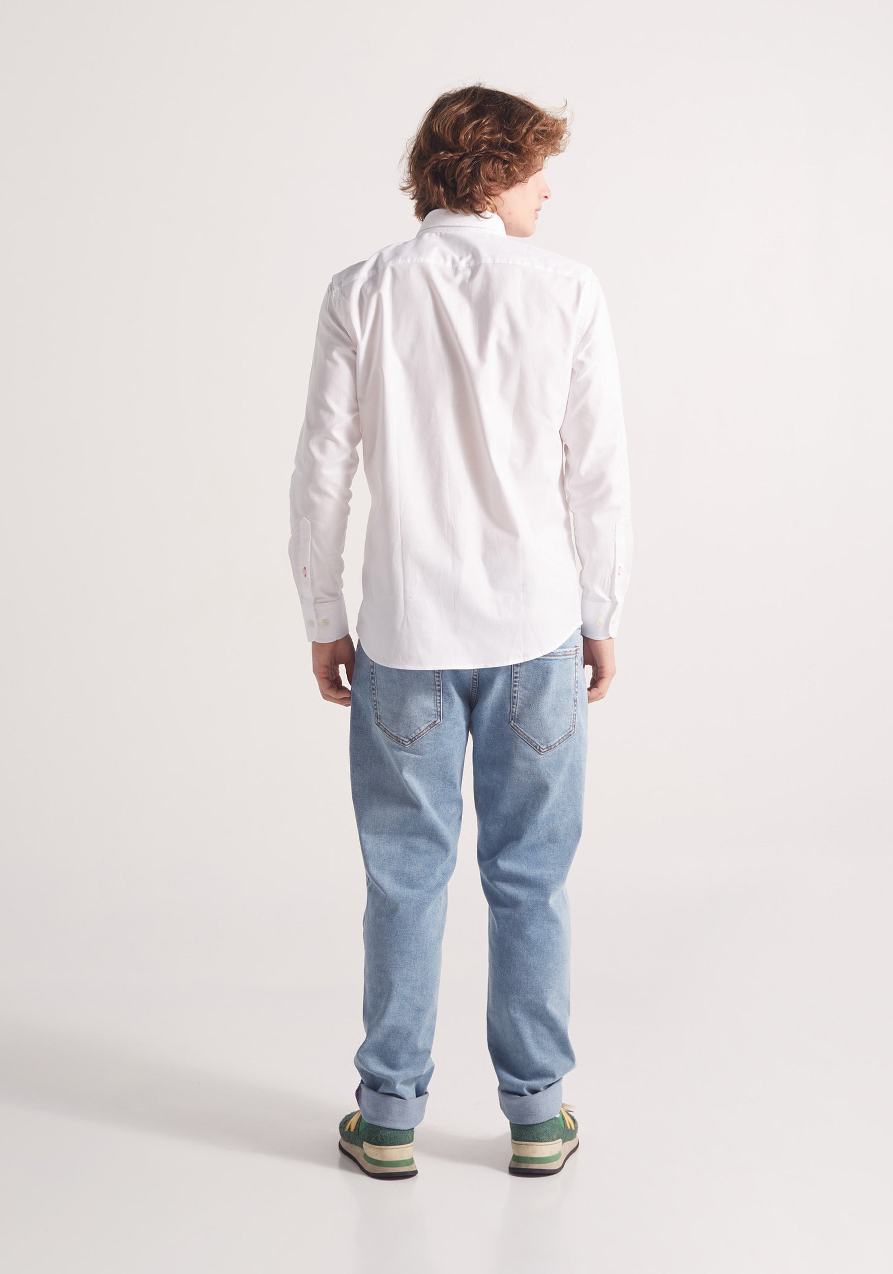 Camisa Whitman Blanca Cuello Button Down